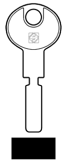 Afbeelding van Silca Autosleutel z/plastic kop brass HU59