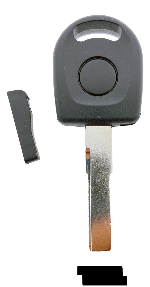 Afbeelding van Transpondersleutel brass zonder chip PHU42P (VAG HU66TE)