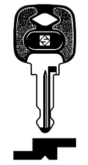 Afbeelding van Silca Autosleutel plastic kop staal NE23AP