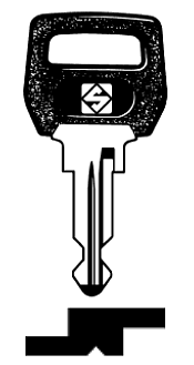 Afbeelding van Silca Autosleutel plastic kop staal NE23P