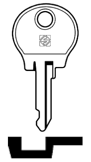 Afbeelding van Silca Autosleutel z/plastic kop staal NE21