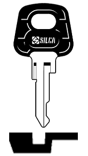 Afbeelding van Silca Autosleutel plastic kop brass NE47P