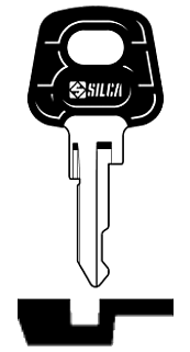 Afbeelding van Silca Autosleutel plastic kop brass NE48P