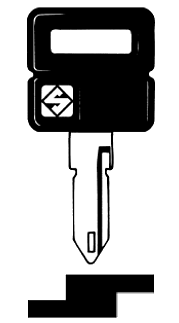 Afbeelding van Silca Autosleutel plastic kop staal NE55FP