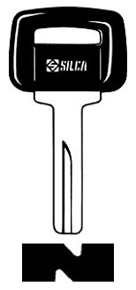 Afbeelding van Silca Autosleutel plastic kop brass NE67AP