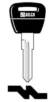Afbeelding van Silca Autosleutel plastic kop staal NE71RDP