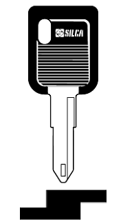 Afbeelding van Silca Autosleutel plastic kop staal NE72DP