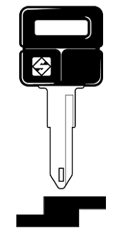 Afbeelding van Silca Autosleutel plastic kop staal NE72FP