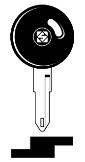 Afbeelding van Silca Autosleutel plastic kop staal NE72GP