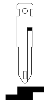 Afbeelding van Silca Autosleutel z/plastic kop staal NE73-CI