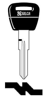 Afbeelding van Silca Autosleutel plastic kop staal NE77RDP