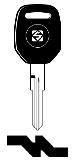 Afbeelding van Silca Transpondersleutel brass NE77RTE zonder chip