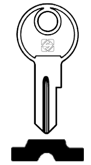 Afbeelding van Silca Cilindersleutel staal MET1