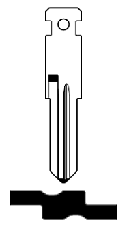 Afbeelding van Silca Autosleutel plastic kop brass NE89R-CI