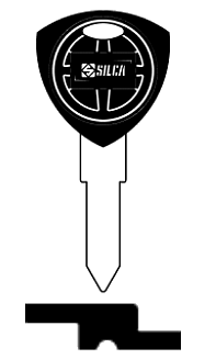 Afbeelding van Silca Autosleutel plastic kop brass GT11BP