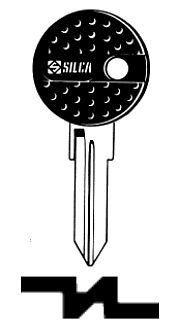 Afbeelding van Silca Autosleutel plastic kop staal GT10CP