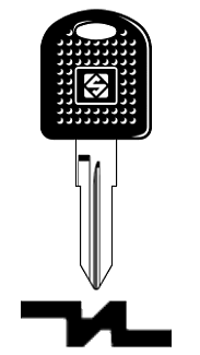 Afbeelding van Silca Autosleutel plastic kop staal GT10DP