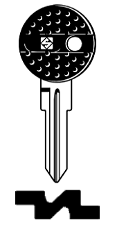 Afbeelding van Silca Autosleutel plastic kop staal GT17RCP