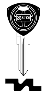 Afbeelding van Silca Autosleutel plastic kop staal GT19RKP