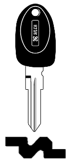 Afbeelding van Silca Transpondersleutel brass GT15RAT5 zonder chip