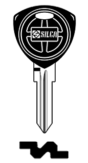 Afbeelding van Silca Transpondersleutel brass GT18RTE zonder chip