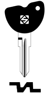 Afbeelding van Silca Autosleutel plastic kop staal GT20RDP