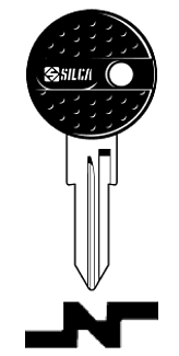 Afbeelding van Silca Autosleutel plastic kop staal GT6RCP