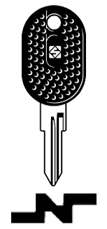 Afbeelding van Silca Autosleutel plastic kop staal GT6RFP