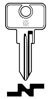 Afbeelding van Silca Autosleutel z/plastic kop staal GT6R