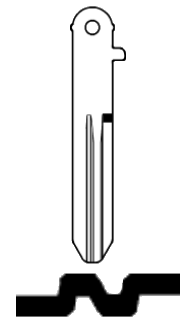 Afbeelding van Silca Autosleutel z/plastic kop staal VA11T