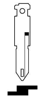 Afbeelding van Silca Autosleutel plastic kop staal VA3-I