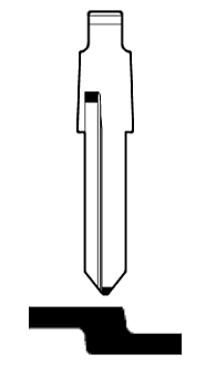 Afbeelding van Silca Autosleutel z/plastic kop staal VA5-I