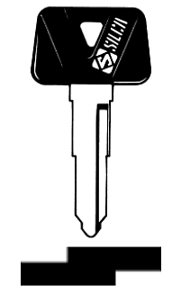 Afbeelding van Silca Autosleutel plastic kop brass YH28AP