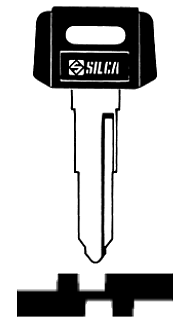 Afbeelding van Silca Autosleutel plastic kop staal YH29P