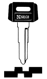 Afbeelding van Silca Autosleutel plastic kop staal YH30P