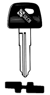 Afbeelding van Silca Autosleutel plastic kop staal YH33RP