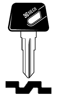 Afbeelding van Silca Autosleutel plastic kop staal YH34RP