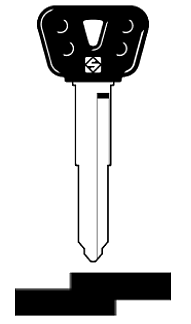 Afbeelding van Silca Autosleutel plastic kop staal YH35BP