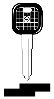 Afbeelding van Silca Autosleutel plastic kop brass KW14AP