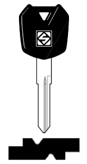 Afbeelding van Silca Autosleutel plastic kop brass KW18DP