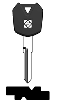 Afbeelding van Silca Autosleutel plastic kop brass KW18RDP