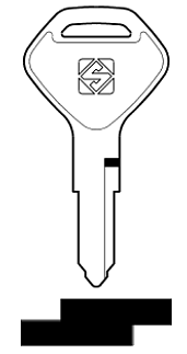 Afbeelding van Silca Autosleutel z/plastic kop staal KW2