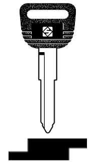 Afbeelding van Silca Autosleutel plastic kop brass HON37RP