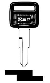 Afbeelding van Silca Autosleutel plastic kop staal HON31AP