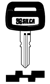 Afbeelding van Silca Autosleutel plastic kop staal HON32P