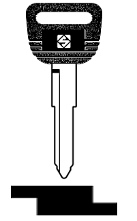 Afbeelding van Silca Autosleutel plastic kop staal HON37P