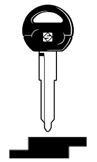 Afbeelding van Silca Autosleutel plastic kop brass HON40RAP