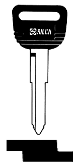 Afbeelding van Silca Autosleutel plastic kop brass HON47P