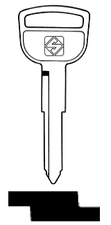 Afbeelding van Silca Autosleutel z/plastic kop staal HON47