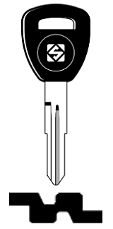 Afbeelding van Silca Transpondersleutel brass HON58RT6